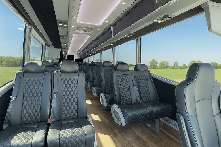 coach bus in Woodland