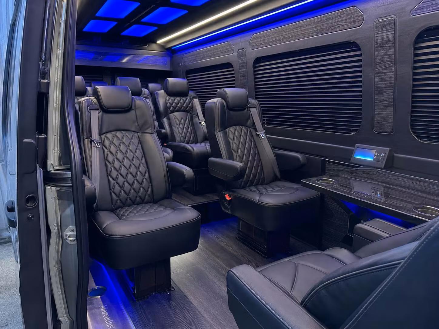 sprinter van transportation for groups and events across woodland