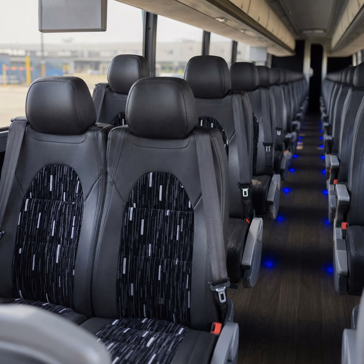 woodland 56 passenger charter bus rental